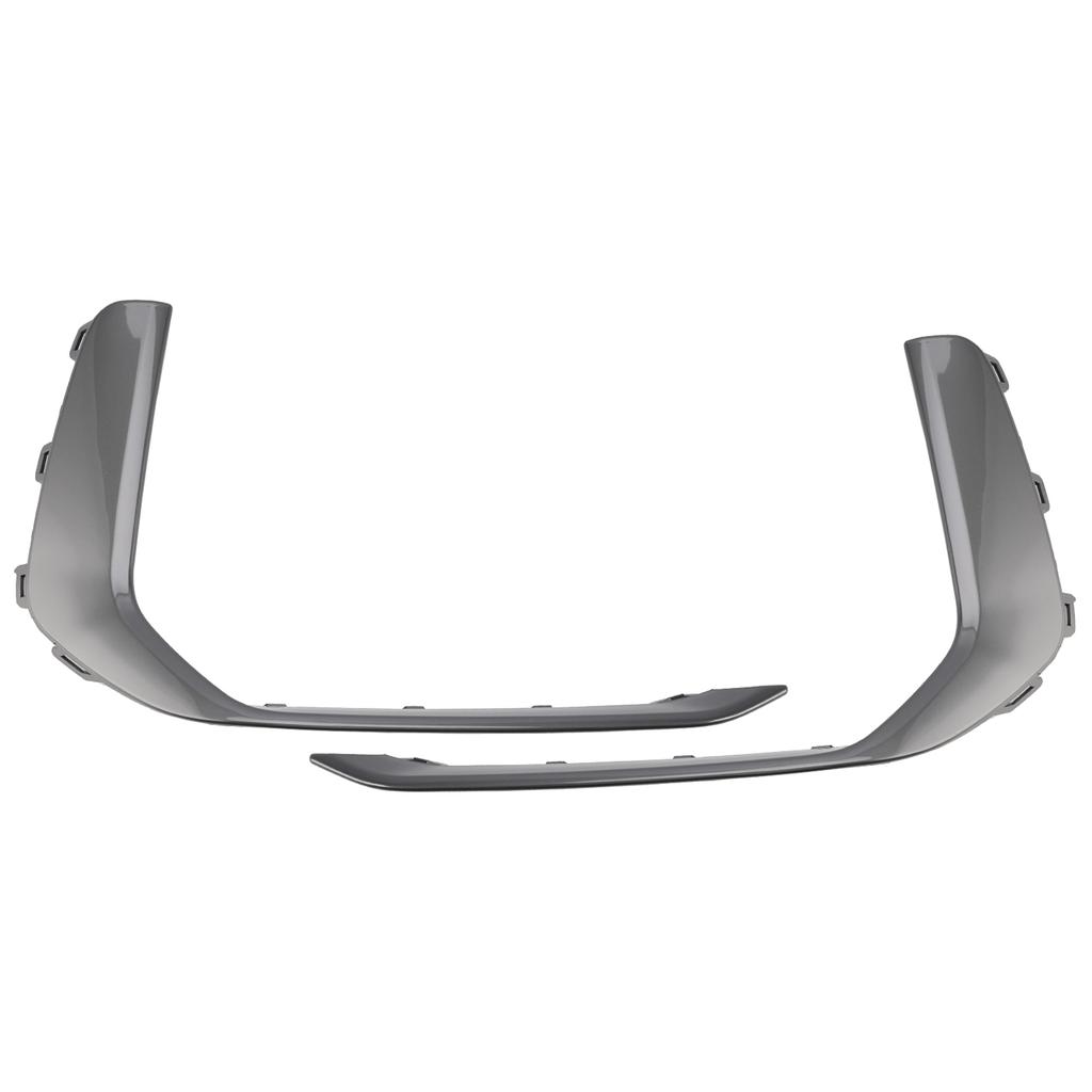 2PCS Front Fog Light Lamp Trim Fit A6 C8 S-Line S6 2019-2023 Gray