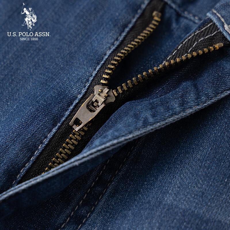 U.S. Polo Assn. Herrjeans med rak passform i lyocell för business casual