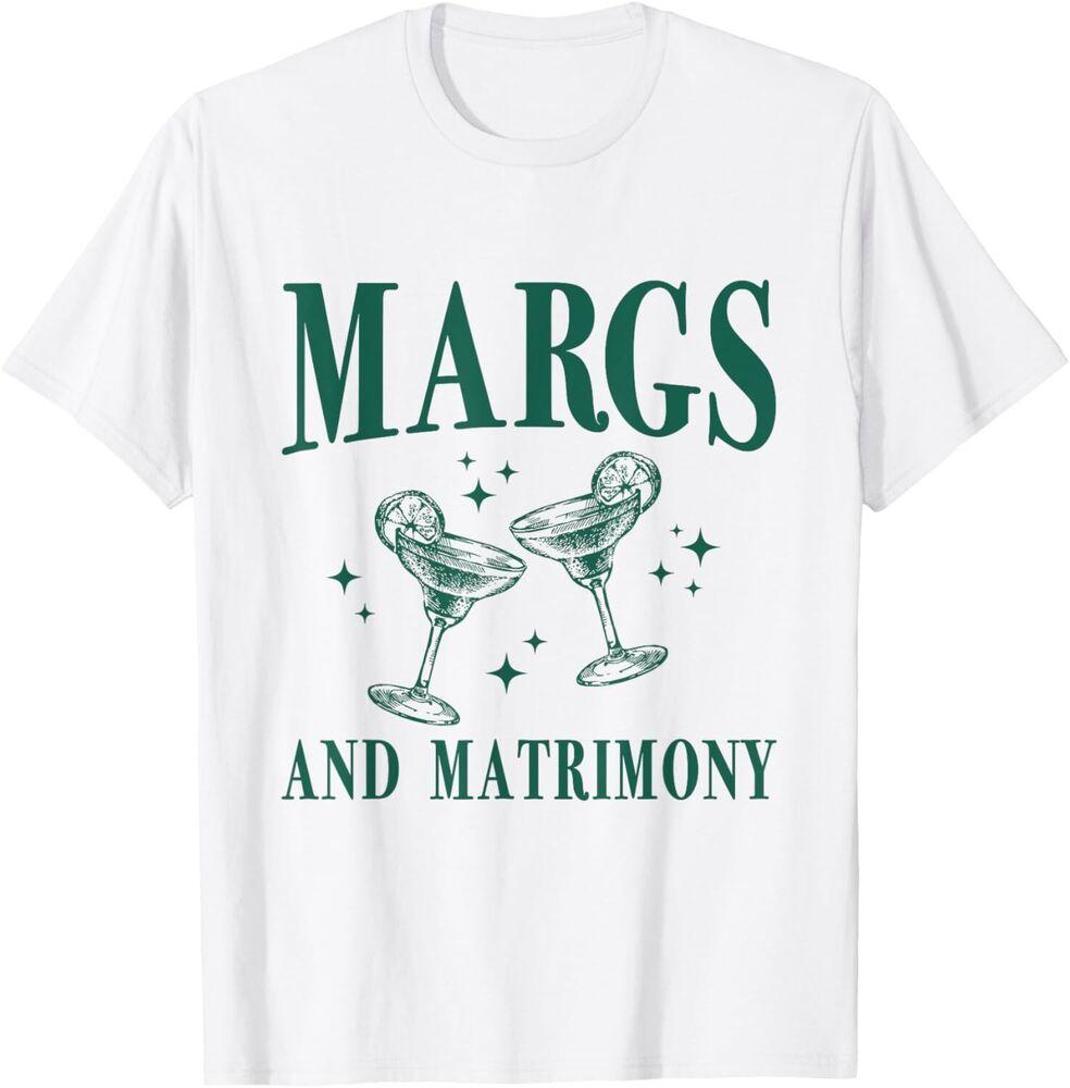 Margs and Matrimony Bachelorette Party Margarita Bach T-Shirt Unisex T-Shirt XXL