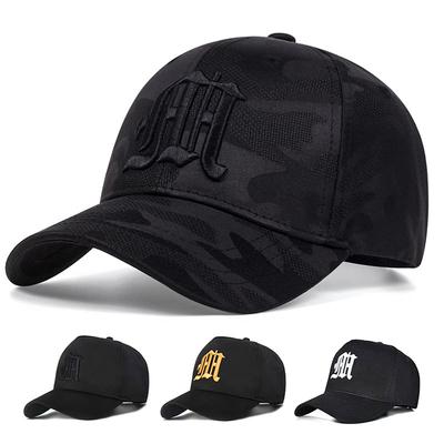 Unisex Gothic Buchstabe M Stickerei Verstellbare Trucker Baseballkappe Frühling Herbst Outdoor Reise für Damen Herren