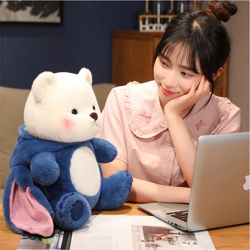 Lina Bear Transforms Into Stidi Doll Plush Toy, Short Plush For Kids, Birthday Gift