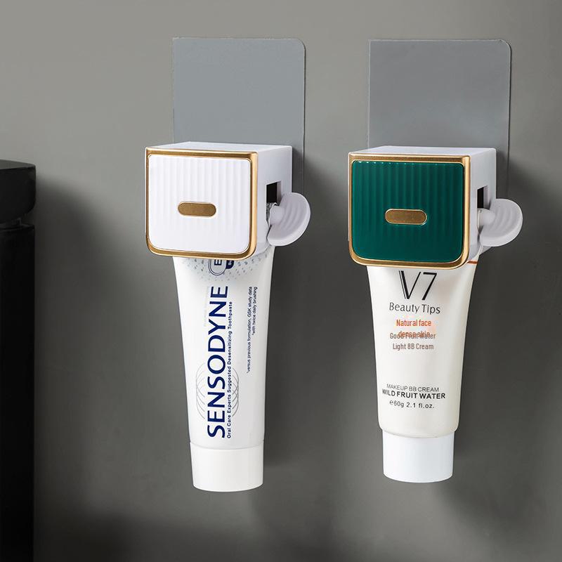 Wall-Mounted Manual Toothpaste Squeezer for Kids - Effortless Bathroom Accessory