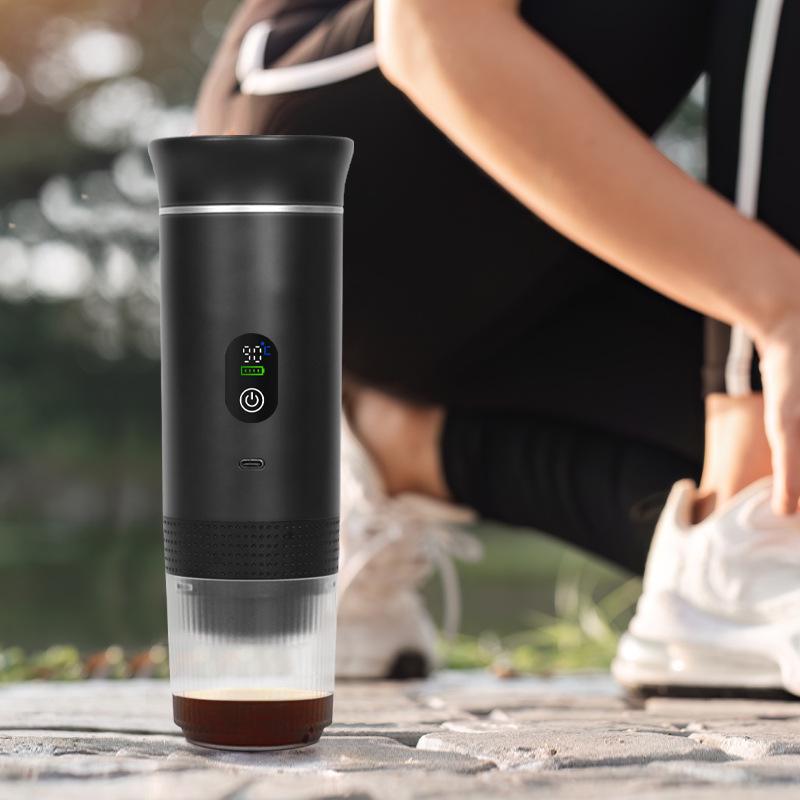 Meiyishi Tragbare Espresso-Kapsel-Kaffeemaschine - 3-in-1 Outdoor Beheiztes Ladegerät