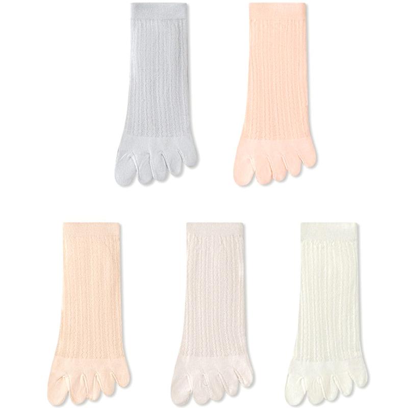 5 Finger Boat Sox Women Toe Socks Fashion Breathable Summer Ladies Girl Ultrathin Invisible Cotton Five-Finger Sock