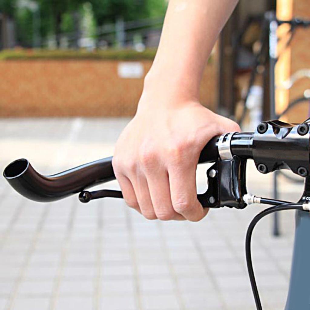 1 Pair Bike Brake Lever City Retro Road Handlebar Bent Bar Brake Lever Fixed Gear Bike Brake Handle
