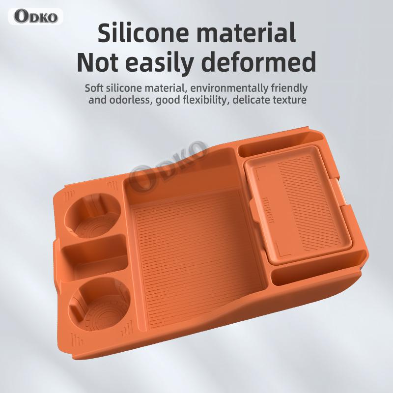 For AITO M8 Silicone Storage Box Center Console under Layer Modification Special Car Interior Accessories Organizer