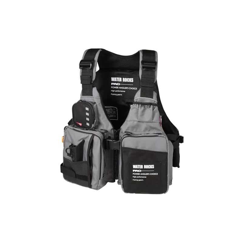 Water Rocks Short Life Vest WRLV-3137-03 Charcoal F