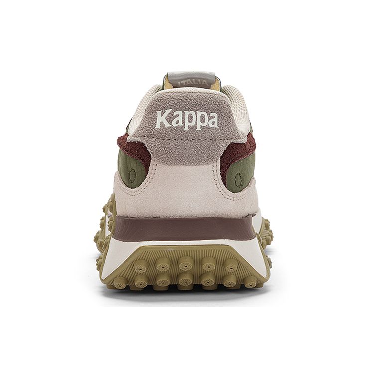 Kappa Retro Fabric Leather Low Top Training Running Shoes Unisex sneaker Green White Brown K0CZ5MM07-3994