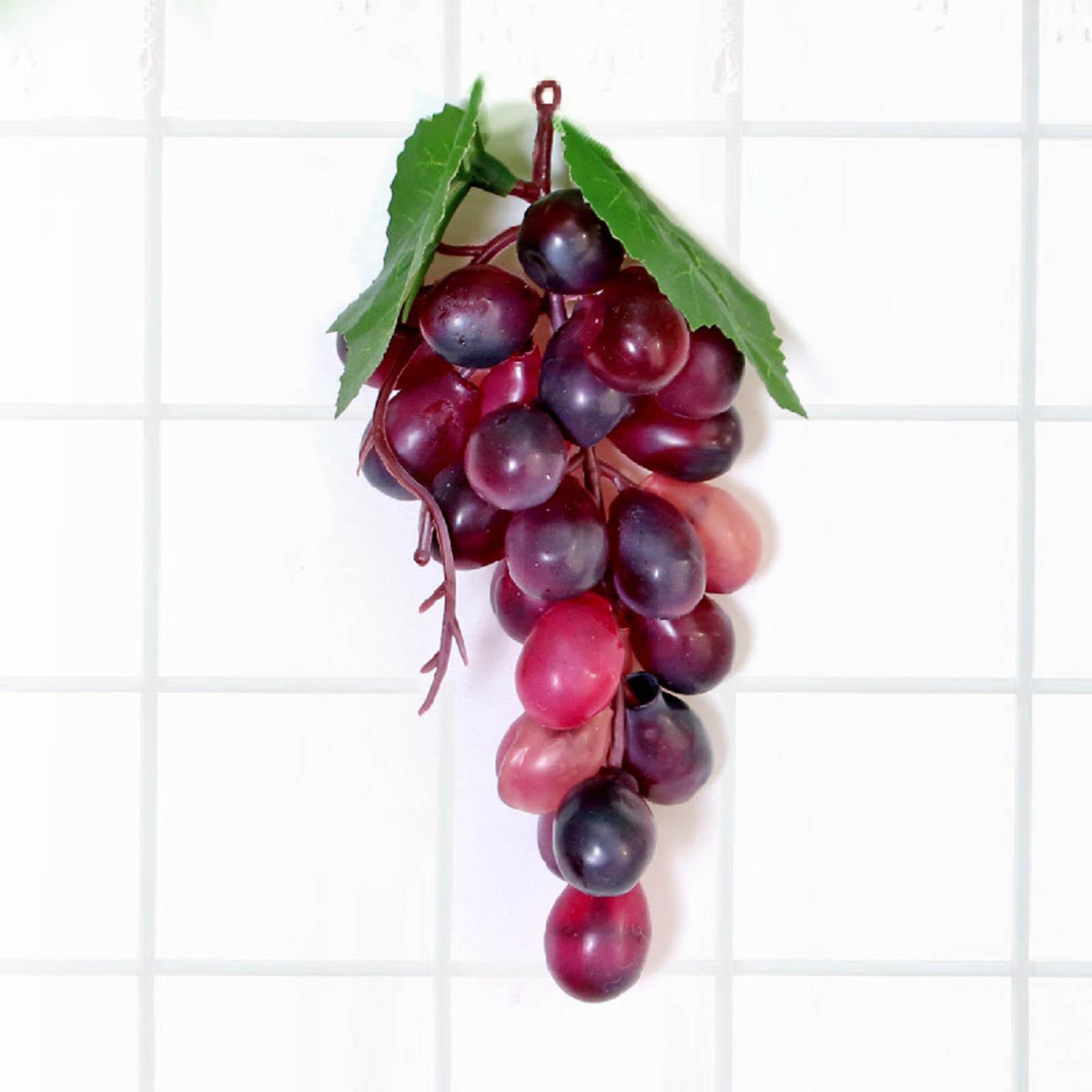 

Simulation Fruit Model Decoration Realistic Grape Model Props Artificial Plastic Fruit Photo Props Crystal Christmas Ornament One Size фіолетовий