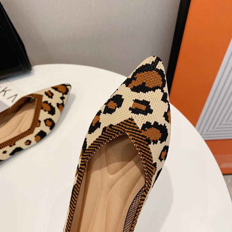 Princess direct supply 2026 spring and autumn new super soft fly-woven pointed flat shoes light