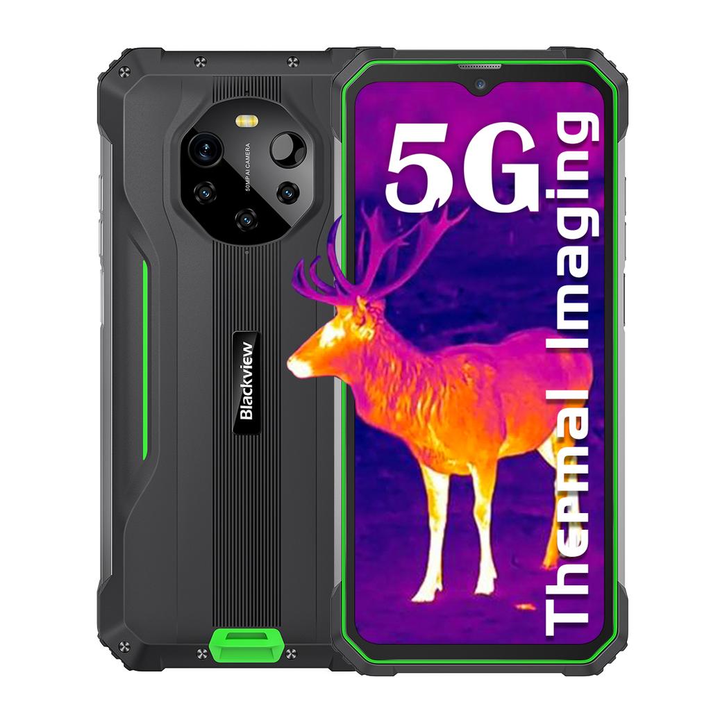 Refurbished Blackview BL8800 Pro 5G Smartphone 8GB ROM 128GB RAM 50MP Quad Rear Camera Powerful 8380mAh Battery