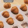 Non-stick Madeleine & Acorn Muffin Baking Pan - Christmas Cake Mold for Home Use