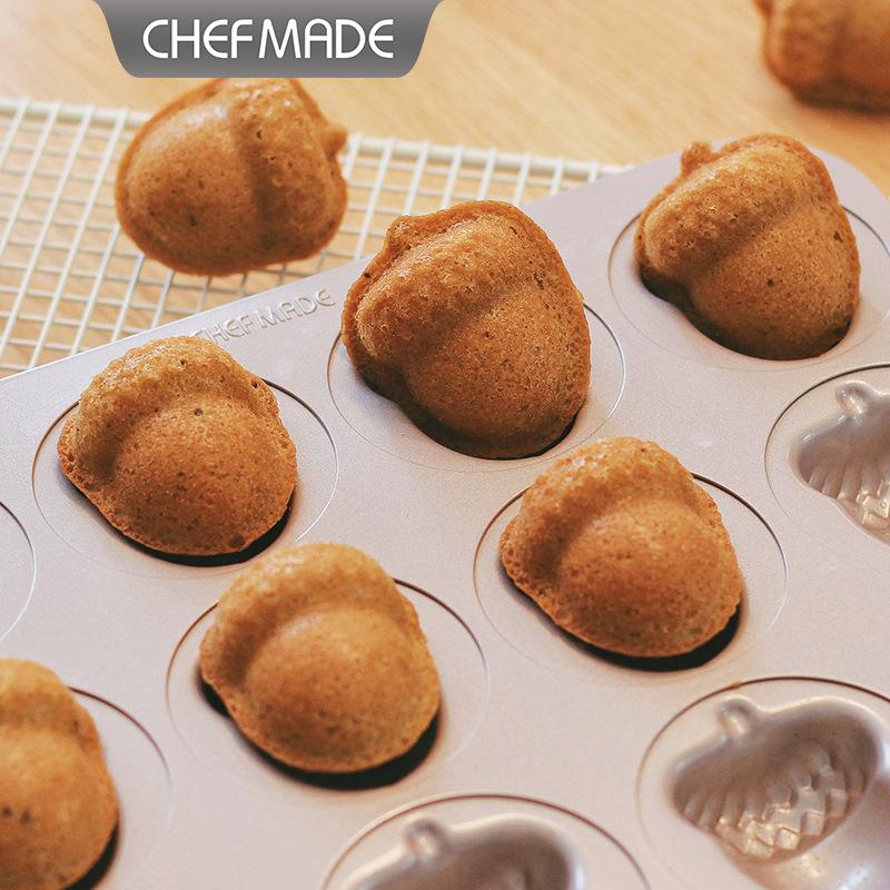 Non-stick Madeleine & Acorn Muffin Baking Pan - Christmas Cake Mold for Home Use