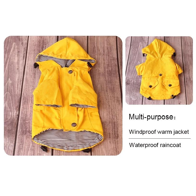 Hundejacke wasserdichter Regenmantel Haustier Kostüm Mantel Winter warm Hundekleidung Französische Bulldogge winddicht großer Hundemantel Chihuahua Outfits