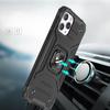 Armored case cover + magnetic holder iPhone 13 Pro Max Ring Armor silver