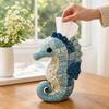 Quilted Sea Animal Tissue Box DIY Kit Ocean Animal Patchwork Sewing Kit Quilted Tissue Box Cover DIY Craft for Women Beginners