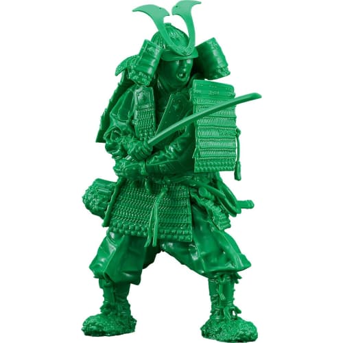 

PLAMAX 1/12 Kamakura Period Armored Warrior in Green Outfit, Green Color Edition, 1/12 Scale, Assembled Plastic Model