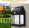 Outdoor Solar Tungsten Wall Light House Shape Motion Sensor Wall Lamp IP65 Waterproof Solar Powered Garden Lamp 3 Lighting Modes