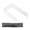 Tissue Holder Punch Free Wall Mounted Acrylic Roll Paper Hanger for Bathroom KitchenWhite