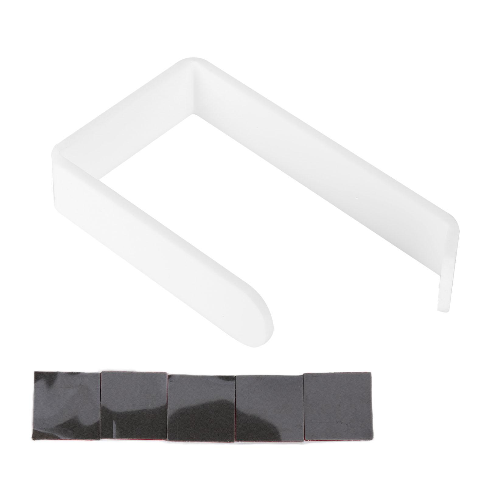

Tissue Holder Punch Wall Mounted Acrylic Roll Paper Hanger for Bathroom Kitchen