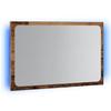 Vidaxl Lustro Łazienkowe Z Led, Stare Drewno, 60X8,5X38 Cm