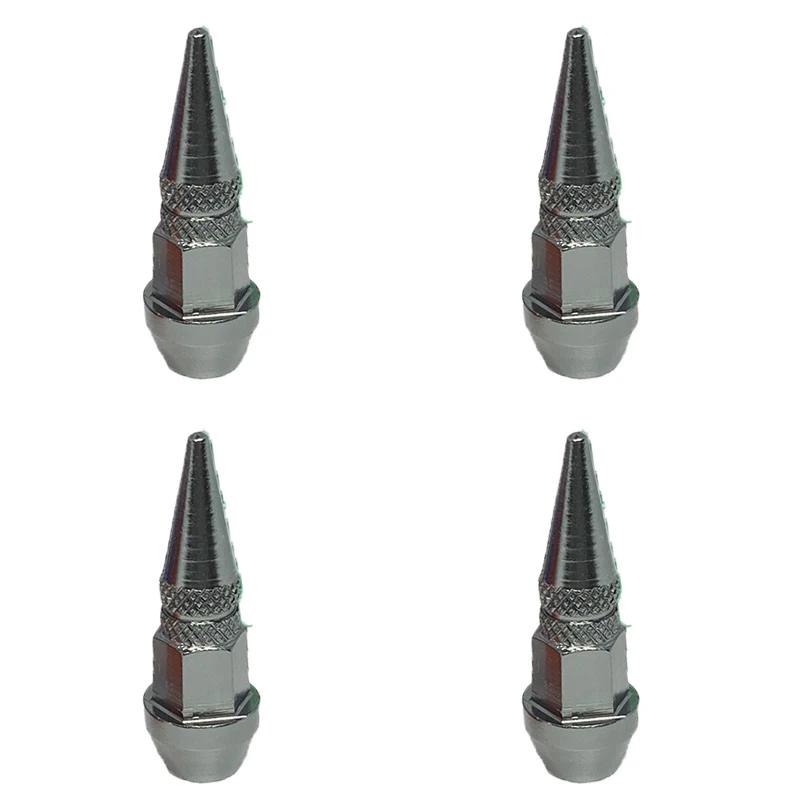 1/4Pcs Bullet Valve Caps Car Motorcycle Wheel Tire Valve Caps Dustproof Cover 45mm Spiked Valve Caps Auto Exterior Accessories
