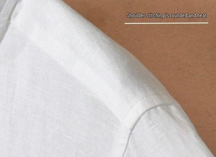 Men's Short Sleeve Linen Shirt - Retro Casual Summer Style