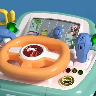 Bebek Müzikli Etkileşimli Eğitici Oyuncak Direksiyon Simidi Sürüş Oyuncak Simülasyonlu Sürüş Yarış Arabası Hayali Keyifli Aktivite Müzikli Oyuncaklar ile
