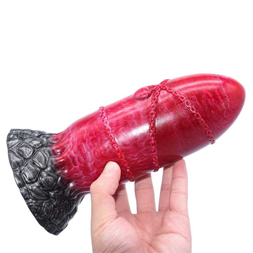 Women's Masturbator Dildo with Sucker Round Head Butt Plug Liquid Silicone Large Anal Plug Fisting   Sex Toy Realistic Dick
