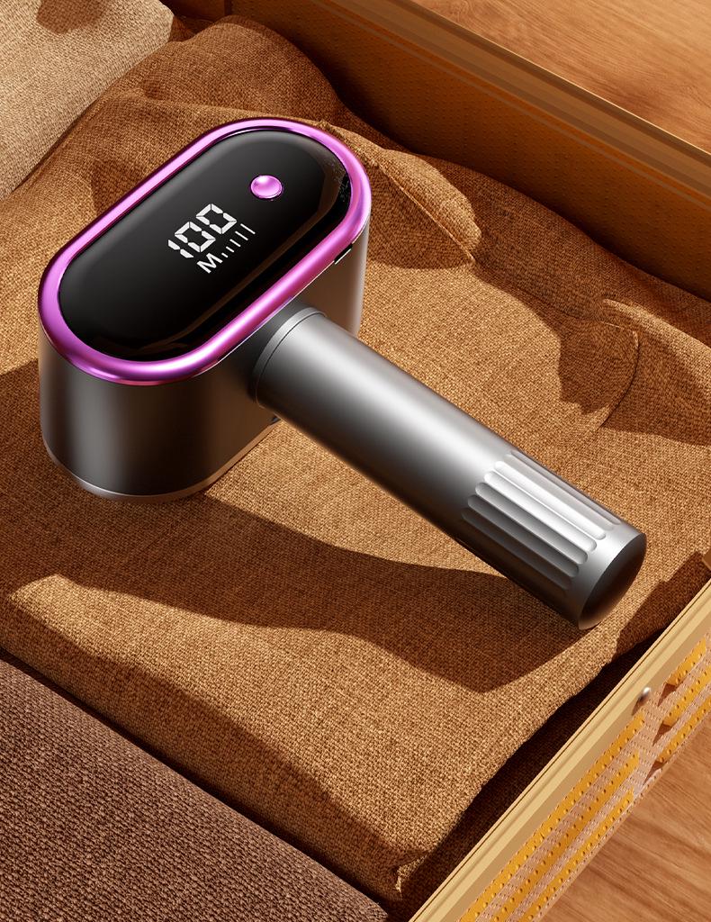 Dual-Head USB Rechargeable Lint Remover with Digital Display & 5-Speed Fabric Shaver
