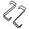 2PCS 8 Inch Tack Hook Horse Halter Rack Over Rail Bridle Hooks Metal Horse Water Bucket Hangers Stall Accessories Black