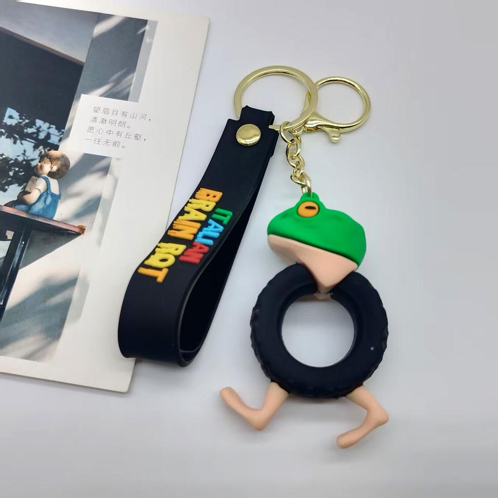 Drewniany wisiorek patyczak Shanhaijing breloczek śmieszna abstrakcyjna figurka akcesoria pudełko niespodzianka