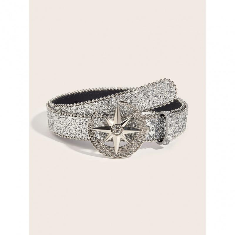 

Elegant Stylish And Gold Accent Womens Belt Featuring Unique Button Design For Versatile Fashion