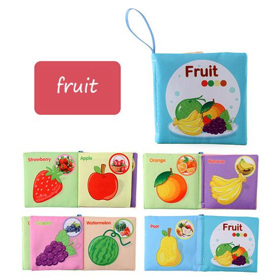 Dětská látková kniha Kniha raného vzdělávání Anglická látková kniha Zvířecí ocasy Poznávání Hračky pro rané vzdělávání