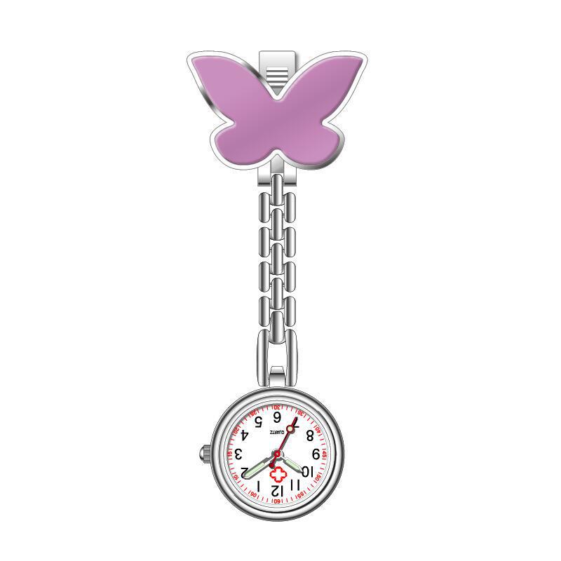 Butterfly Nurse Watch - Laser Engraved Timer for Students & Doctors, Simple & Fashionable