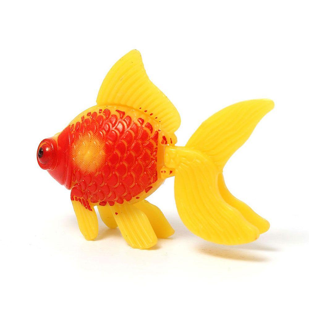 3Pcs Plastic Ornament Aquatic Pets Fake Fish Gold Fish Home Garden Aquarium Tank