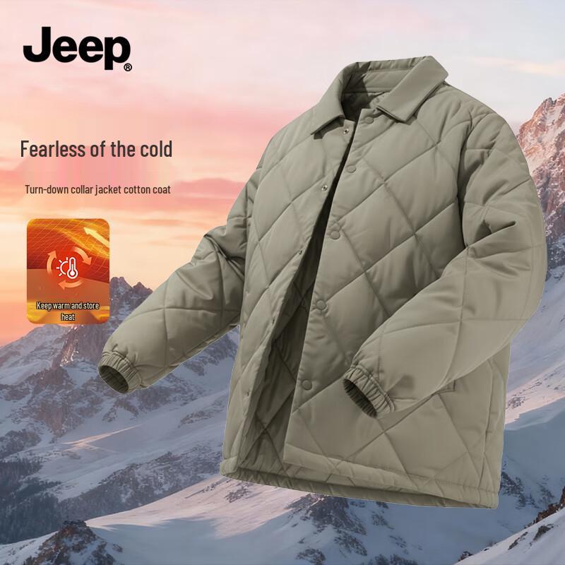 JEEP Men s Premium Shirt-Style Winter Padded Jacket