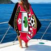 Asciugamano da Spiaggia Stampato con Stemma FC, Microfibra Super Morbida, Regalo Perfetto per Compleanno, per Piscina, Spiaggia, Viaggio, per famiglia e amici