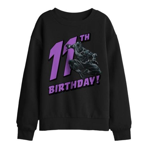 Marvel Childrens/Kids Black Panther 11th Birthday Sweatshirt