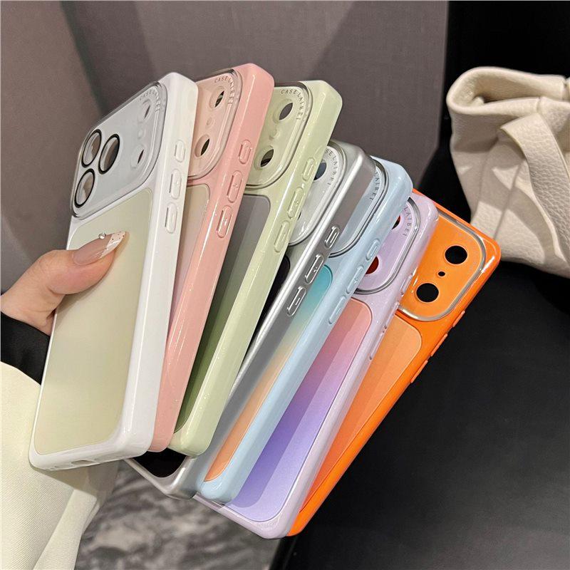 iPhone 17 Pro Max Case: Square Gradient Ink Wash, Full Coverage for Apple 16 Pro/15