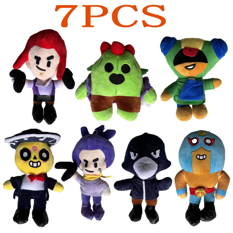 1 10 Pièces Mignonnes Peluches de Dessin Animé Poupées Personnages de Jeux Animaux en Peluche Cadeaux
