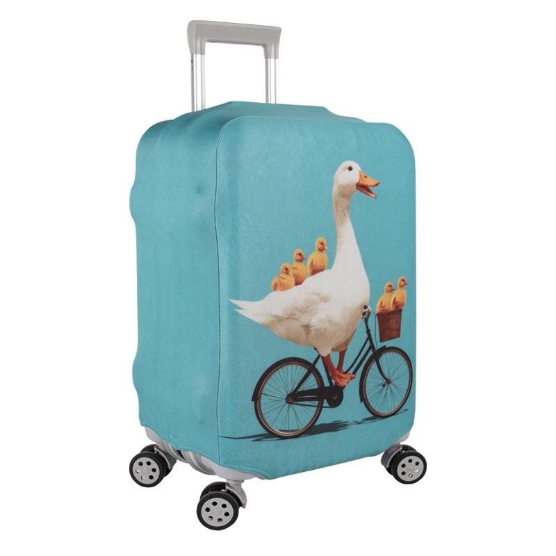 Benutzerdefinbarer Elastischer Verdickter Reisekoffer Schutzbezug mit Bilddruck