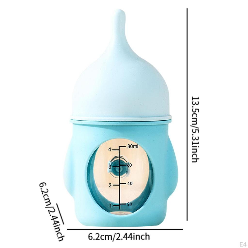 Pet Feeding Bottle 80ml Accessories Silicone Nipple Reusable Nursing Feeder for