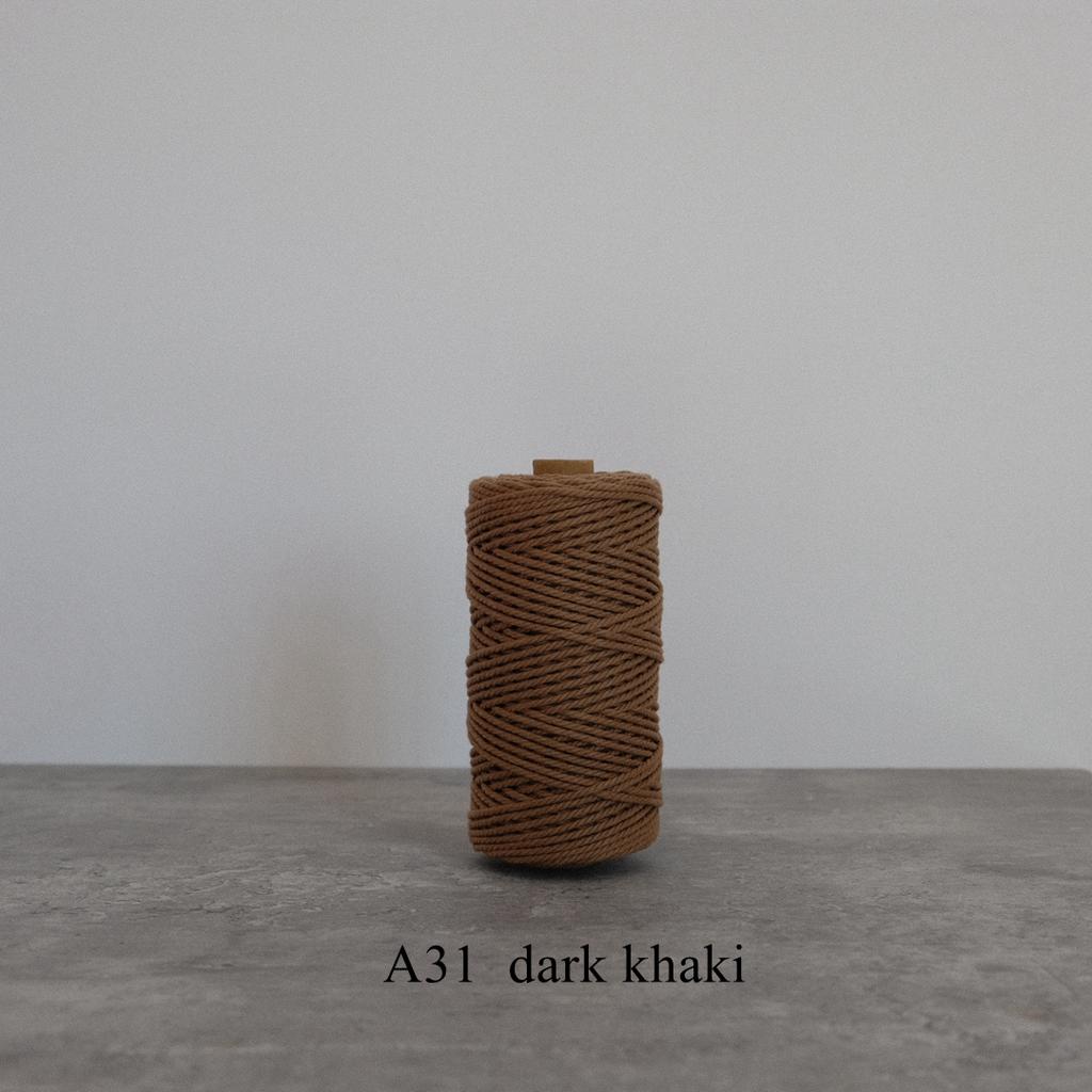 42 Colors 3mm 3-Ply Cotton Cord Pure Cotton 3 Strands Rope Home Tapestry Kids Handmade DIY Macrame Cord