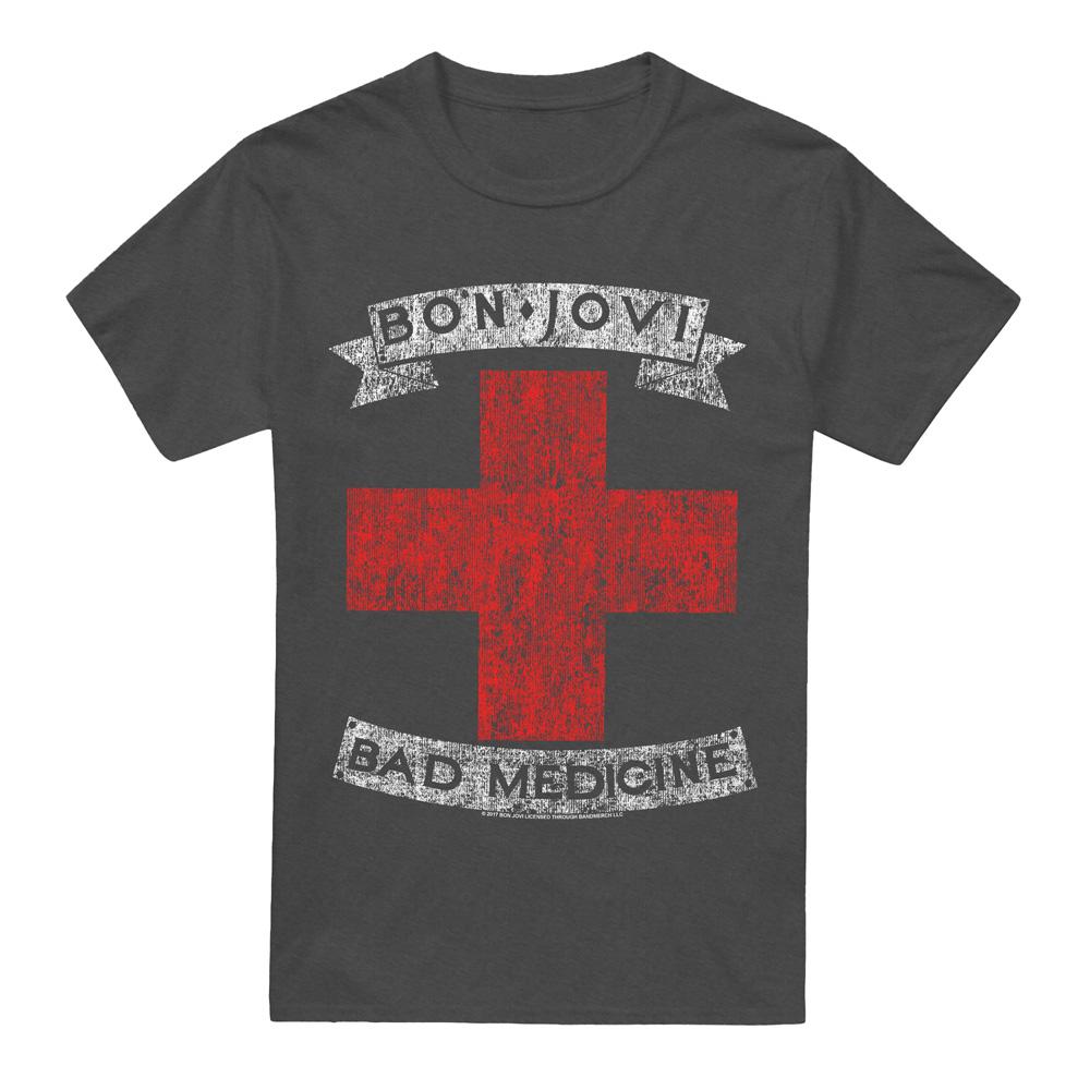 Bon Jovi Unisex Adult Bad Medicine T-Shirt