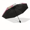 1pc Hello Kitty with Teddy Bear Umbrella with Plastic Handle,Suitable for All Seasons Home Travel Outdoor UmbrellaSanlio670