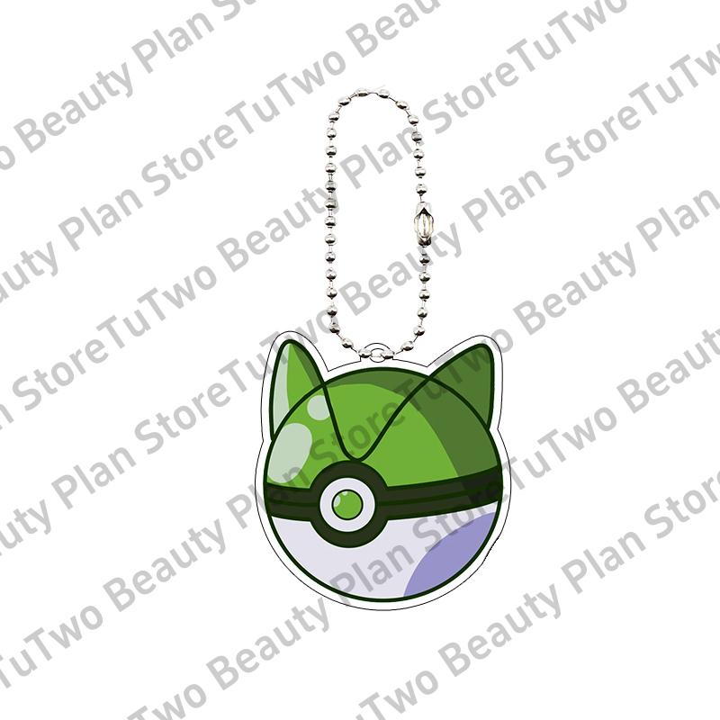 

Creative Anime Charizard Wartortle Blastoise Gengar Eevee Transform Pocket Monster Ball Acrylic Keychain Pendant Car Charm Toys about 5cm