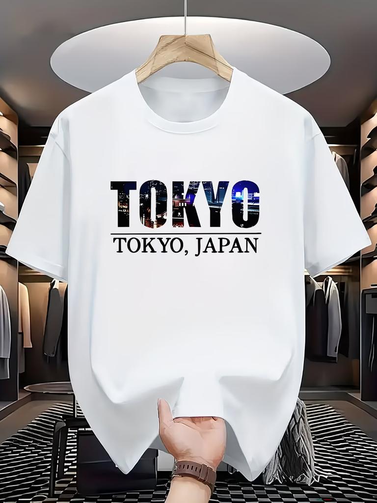 Tokyo Theme of Japan TShirt Funny Casual UnisexS and WomenS Shirt with Crew Neck Short Sleeve