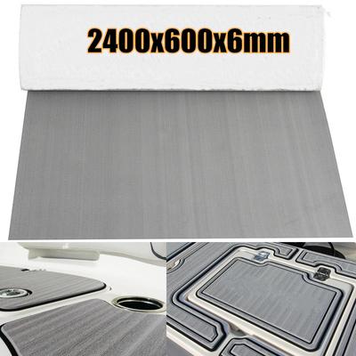 2400x600x6mm Self-Adhesive Foam Teak Decking EVA Foam Marine Flooring Faux Boat Decking Sheet Accessories Marine Gray Brown