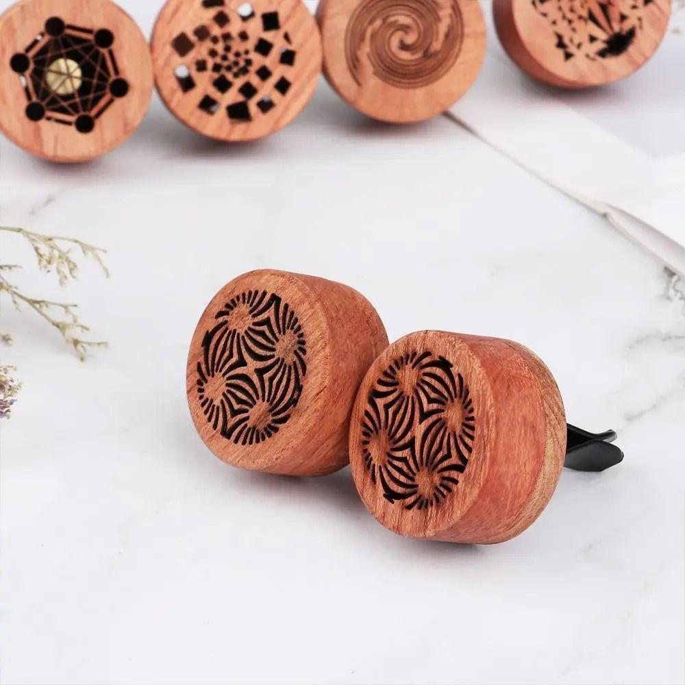 Carved Wooden Car Diffuser Wooden Car Air Freshener Car Perfume Clip  Car Air Freshener